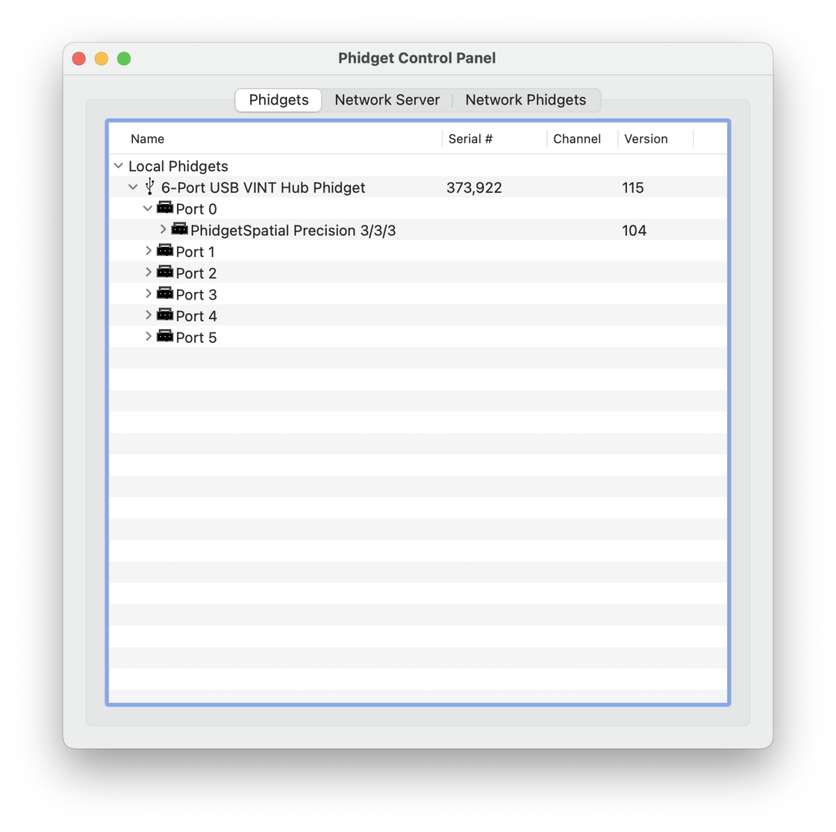 Phidget Control Panel - Phidgets Support